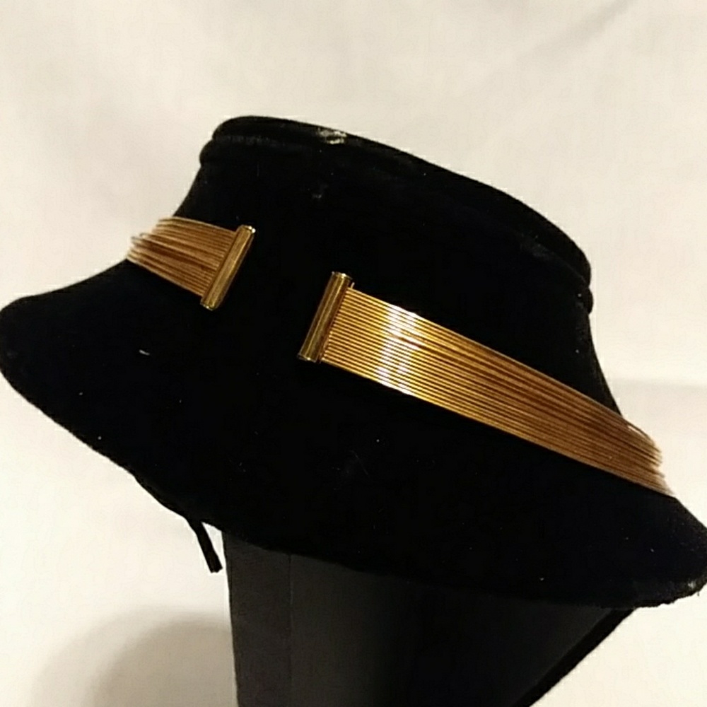 Wire Multi-Layer Choker Collar Cuff Necklace - image 5